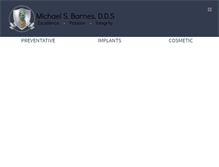 Tablet Screenshot of michaelbarnesdds.com